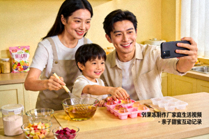 9I果冻制作厂家庭生活视频 - 亲子甜蜜互动记录